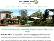 Tablet Screenshot of fincasantasofia.com